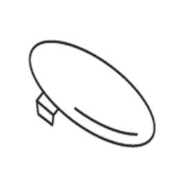 Handle Temperature Indicator Cap for Single Handle Lever Faucets in Chrome