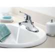 Chrome one-handle bathroom faucet, L64620