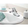 Chrome one-handle bathroom faucet, L64620