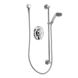 2.5 GPM Single Function Hand Shower and Pressure Balancing Rough-in Valve in Chrome