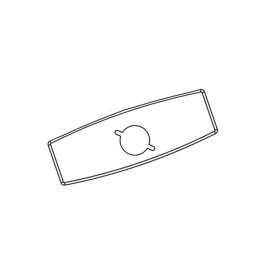 4in Commercial Escutcheon Plate for 8302, 8303, and 8304 Faucets in Chrome