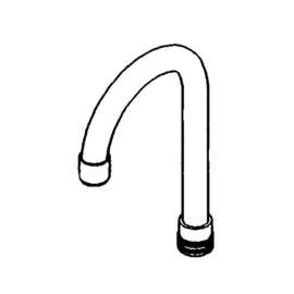 5-3/4in Swivel Gooseneck Spout in Chrome