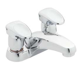 M-PRESS 8886 Double Handle Centerset Bathroom Faucet in Chrome