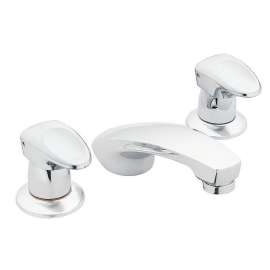 M-PRESS 8889 Double Handle Widespread Bathroom Faucet in Chrome