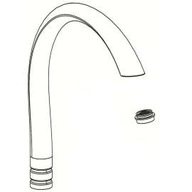 Spout Kit for Kitchen Faucets in Stainless