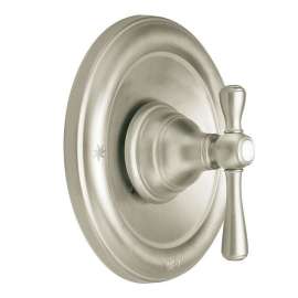 Single Handle Moentrol Pressure Balanced with Volume Control Moentrol Valve Trim (Less Valve) in Brushed Nickel