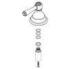 Kingsley 114337WR Handle Hub Kit in Wrought Iron