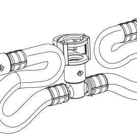 Hose Kit for Two-Handle Kitchen Faucet or 9000 Series Lavatory Valve