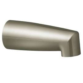 7in Tub Spout with 1/2in Slip Connection (Less Diverter) in Brushed Nickel