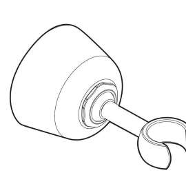 Handheld Shower Wall Bracket Kit in Nickel