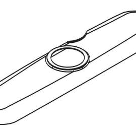 126958 Escutcheon in Chrome