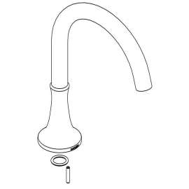 128883BN Roman Tub Spout Kit in Brushed Nickel