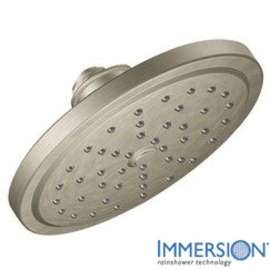 Shower Head with 1/2in Connection in Brushed Nickel