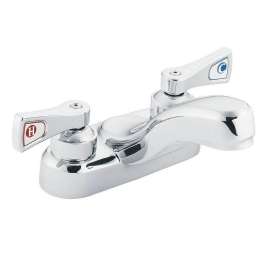 M-DURA 8218 Double Handle Centerset Bathroom Faucet in Chrome