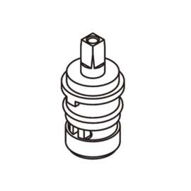 Shell Ceramic Disc Cartridge for Double Handle Faucet - Cold Side