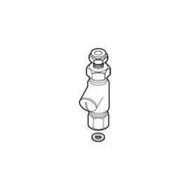 Inline Filter with Check Valve in Chrome