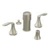 Double Handle Bidet Faucet in Brushed Nickel