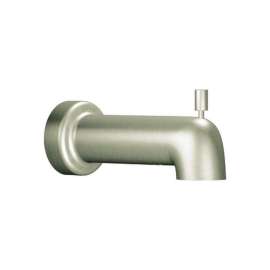 6-1/2in Tub Spout with 1/2in Slip Fit Connection (With Diverter) in Brushed Nickel