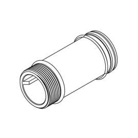 5-1/2in Extension Nipple in Chrome