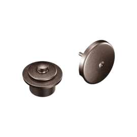 1-1/2in Threaded Tub Drain Kit with Push-N-Lock Drain Assembly in Oil Rubbed Bronze