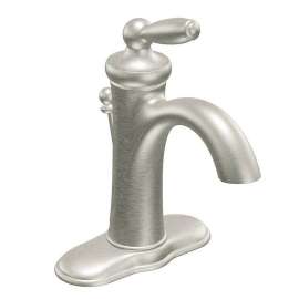 Brantford 6600BN Single Handle Single Hole Bathroom Faucet in Brushed Nickel