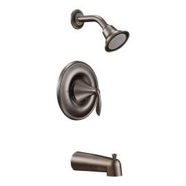 Eva T2133EPORB Bath and Shower Faucet with Posi-Temp Pressure Balanced Trim in Oil Rubbed Bronze