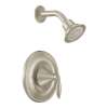 Single Handle Posi-Temp Pressure Balanced Shower Trim with Shower Head in Brushed Nickel