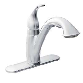 67545C Camerist Single Handle Pullout Kitchen Faucet in Chrome