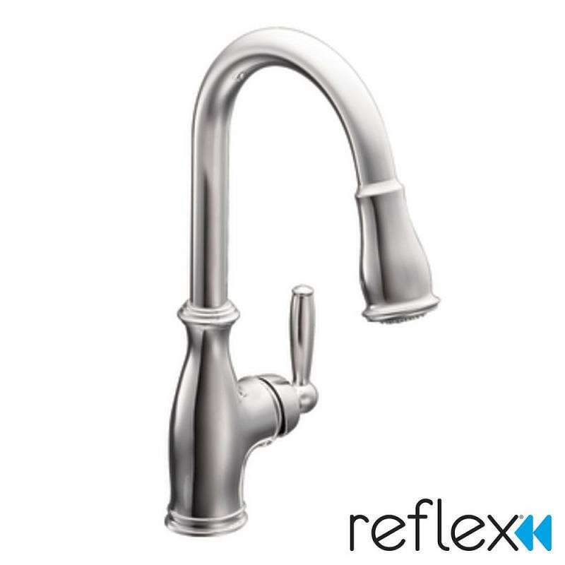 Moen Brantford Single Pull Down Kitchen Faucet Chrome