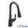 Brantford 7185ORB Single Handle Pulldown Kitchen Faucet in Oil Rubbed Bronze