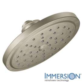 Fina S176EPBN 7in Rainshower Shower Head in Brushed Nickel
