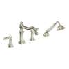Weymouth TS21104BN Deck Mounted Tub Filler with Hand Shower in Brushed Nickel