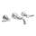 Weymouth TS42106 Double Handle Wall Mounted Bathroom Faucet in Chrome
