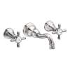TS42112 Weymouth Double Handle Wall Mounted Bathroom Faucet in Chrome
