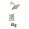 90 Degree TS2713BN Bath and Shower Faucet with Posi-Temp Pressure Balanced Trim in Brushed Nickel
