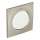 Square Escutcheon Ring in Brushed Nickel