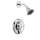 M-DURA T8375EP15 Posi-Temp Pressure Balanced Shower Trim with Shower Head in Chrome