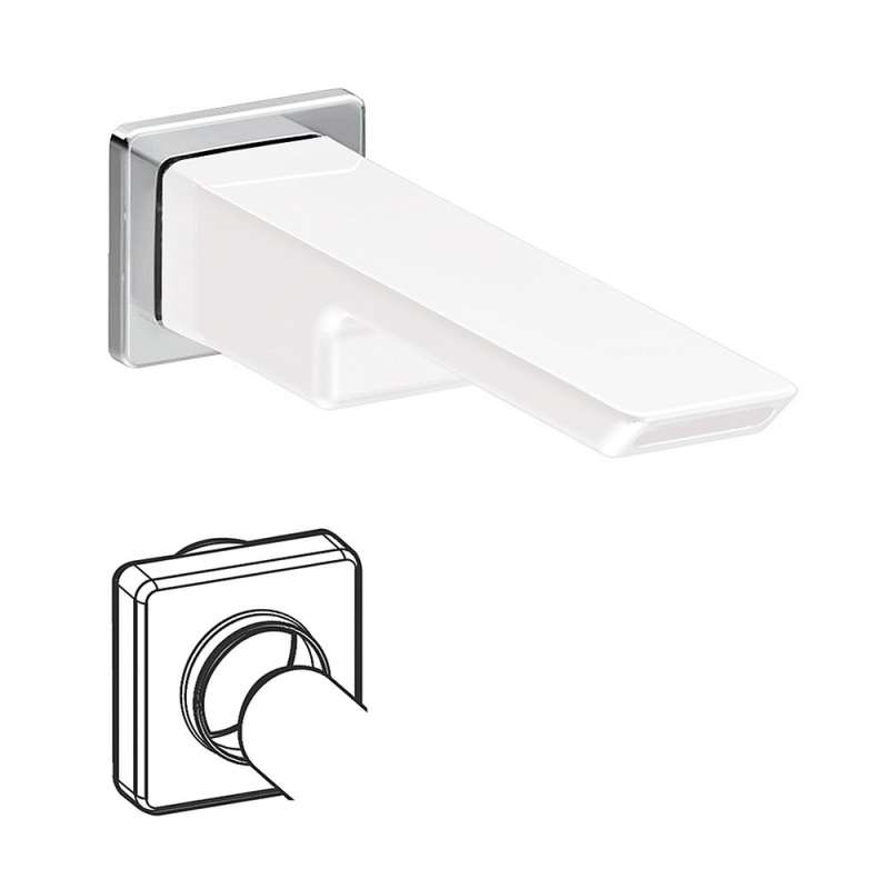 Moen 90 Degree Wall Mount Spout Escutcheon Chrome