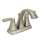 Double Handle Centerset Bathroom Faucet in Brushed Nickel