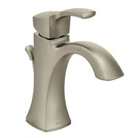 Voss 6903BN Single Handle Single Hole Bathroom Faucet in Brushed Nickel