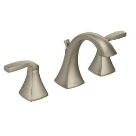 Voss T6905BN Double Handle Widespread Bathroom Faucet in Brushed Nickel