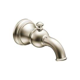 6-3/4in Tub Spout with 1/2in Slip Fit Connection (With Diverter) in Nickel