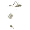 TS32104EPNL Weymouth Bath and Shower Faucet with Posi-Temp Pressure Balanced Trim in Nickel