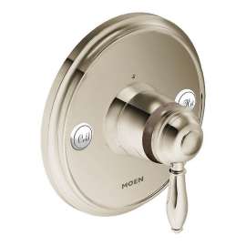Single Handle Thermostatic Valve Trim in Nickel