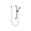 Single Function Hand Shower Package with Slide Bar, Hose and Wall Supply Included in Classic Brushed Nickel