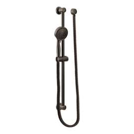 Basic 3667EPORB Multi-Function Hand Shower Package with Hose and Slide Bar in Oil Rubbed Bronze