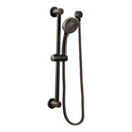 Multi-Function Hand Shower Package with Hose and Slide Bar in Oil Rubbed Bronze