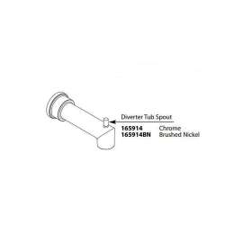 7-1/8in Tub Spout (With Diverter) in Brushed Nickel