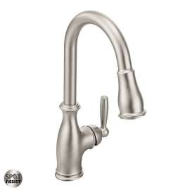 Brantford 7185SRS Single Handle Pulldown Kitchen Faucet in Spot Resist Stainless