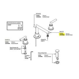 Arris 165906BN Replacement Spout Kit in Brushed Nickel